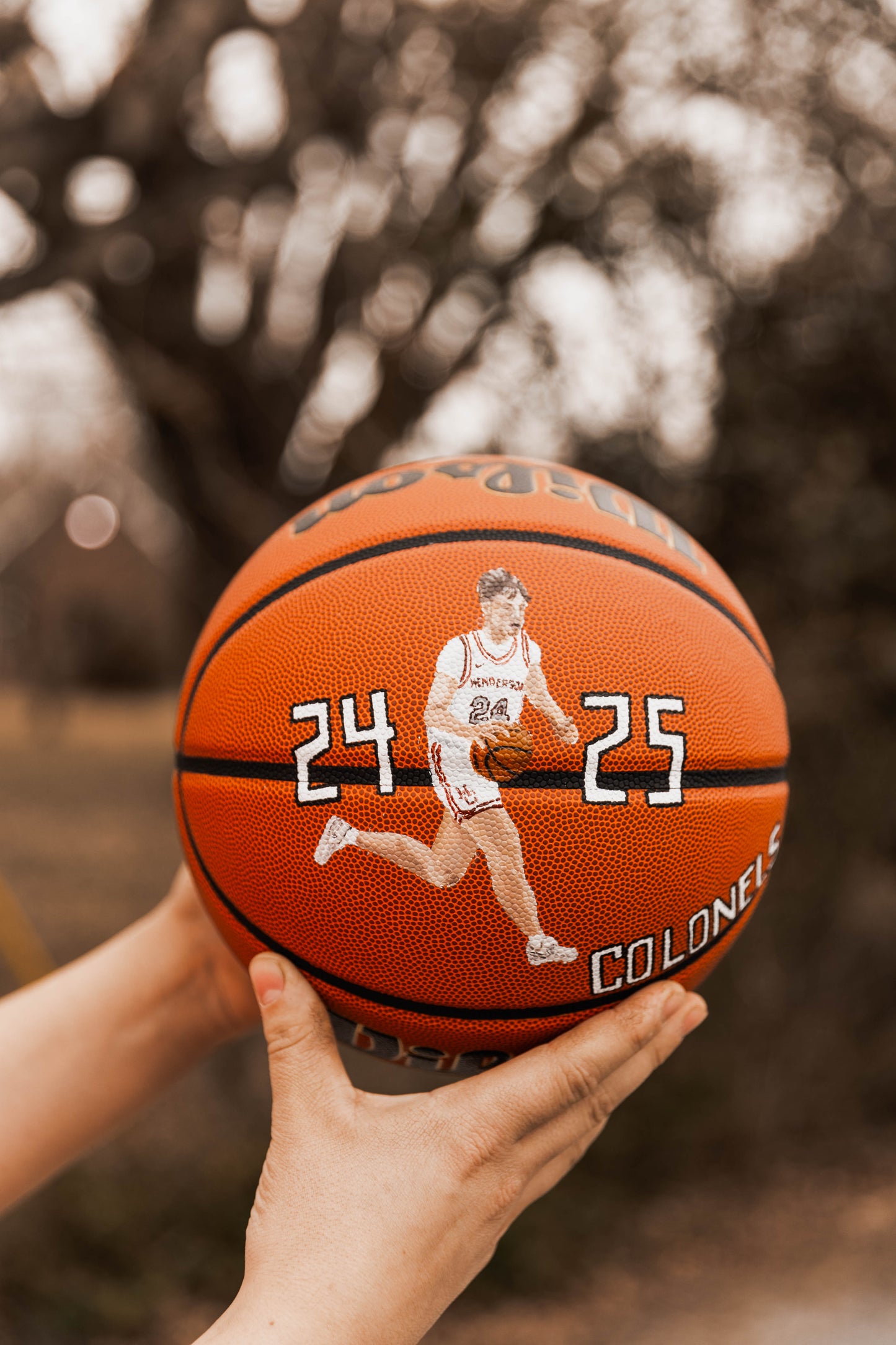 Hand Painted Basketball