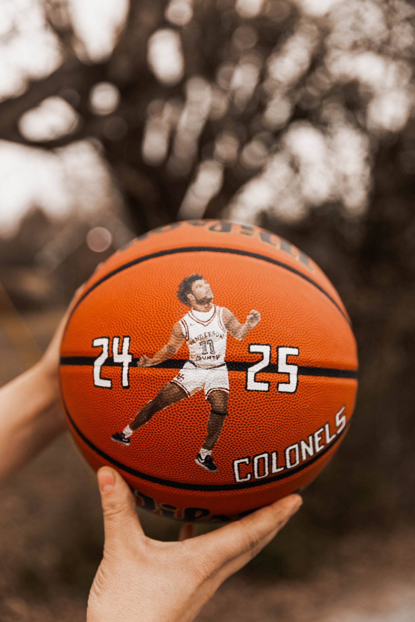 Hand Painted Basketball