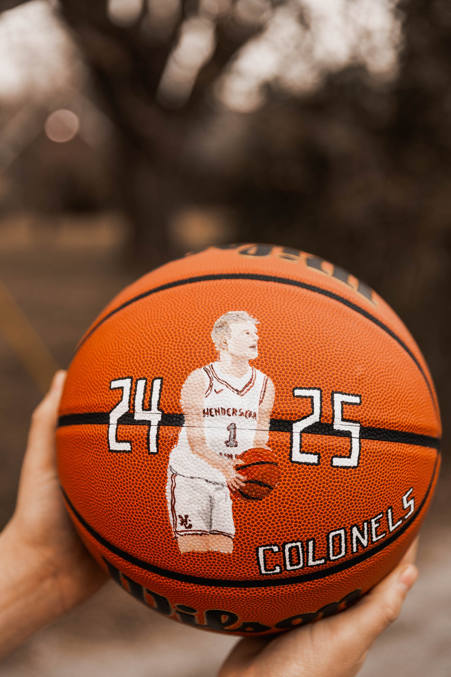 Hand Painted Basketball