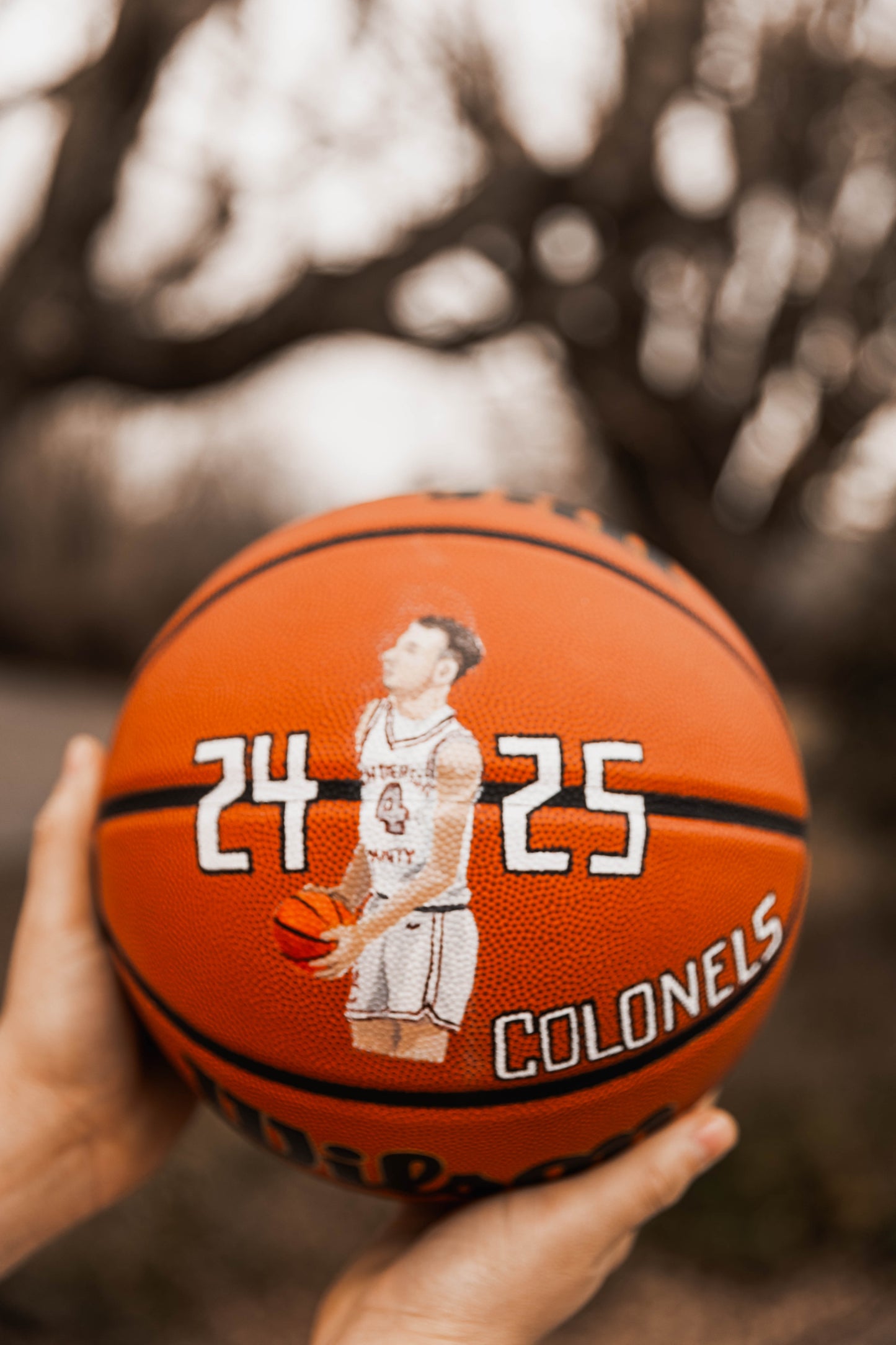 Hand Painted Basketball