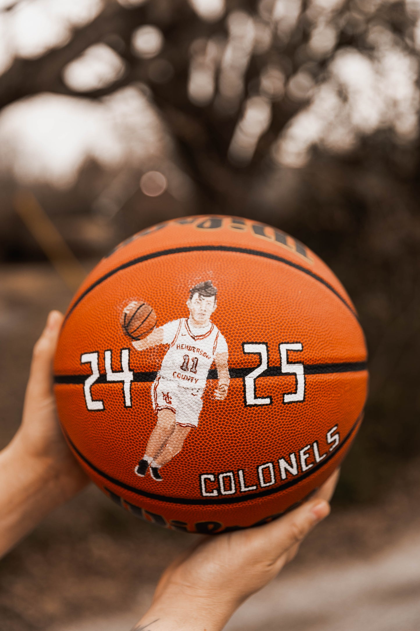 Hand Painted Basketball