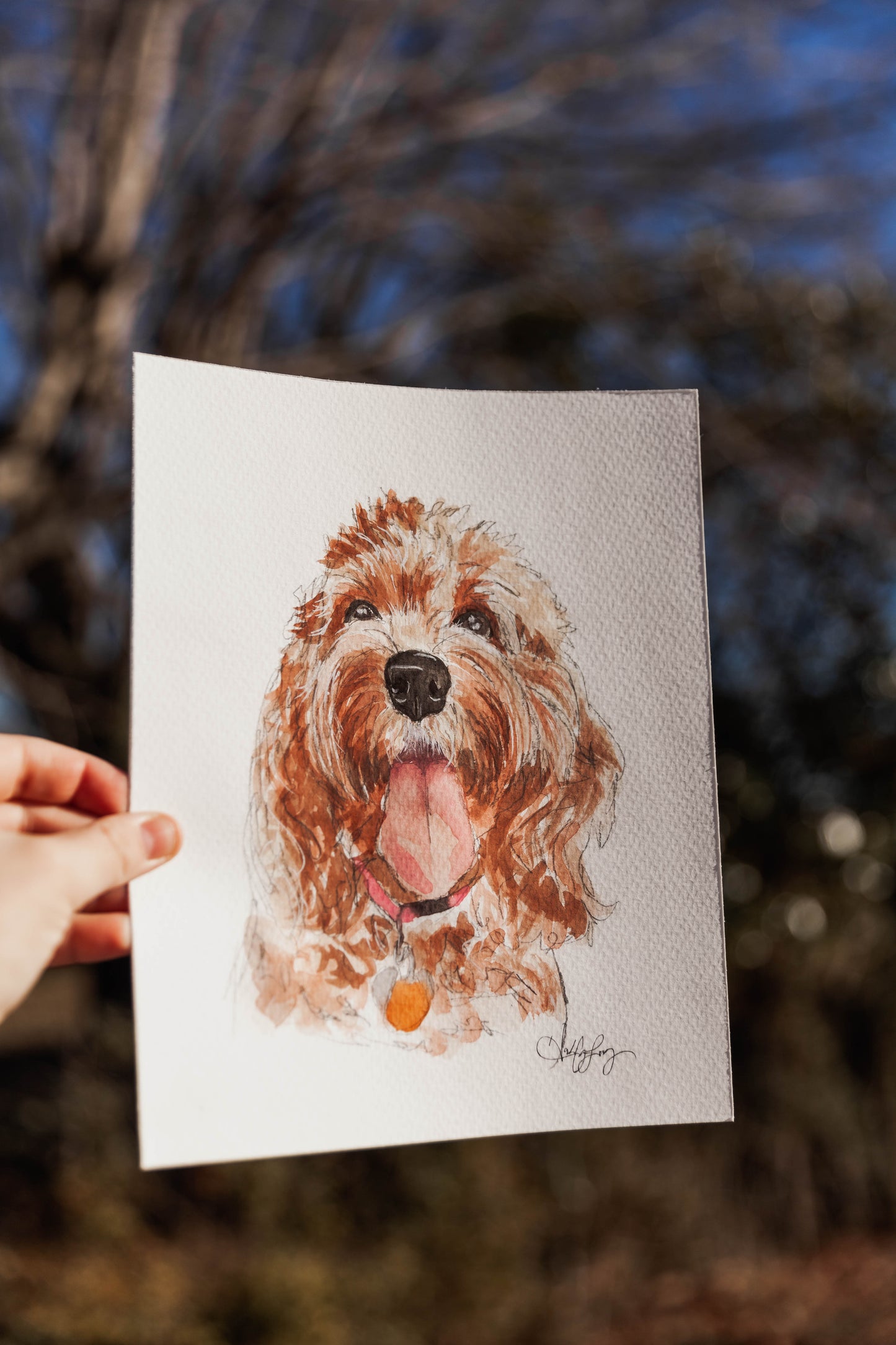 Watercolor Pet Portrait