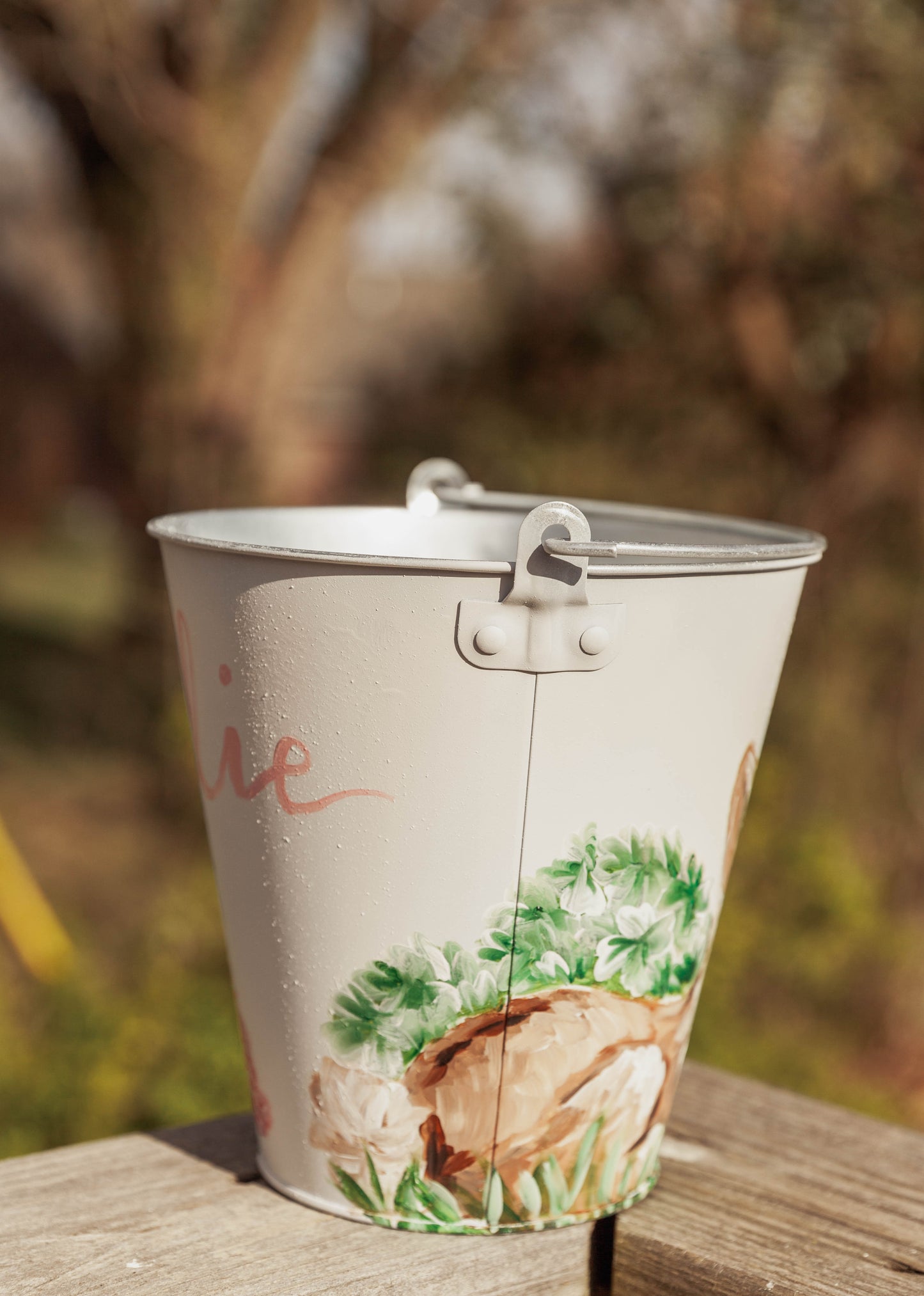 Hand Painted Easter Bucket