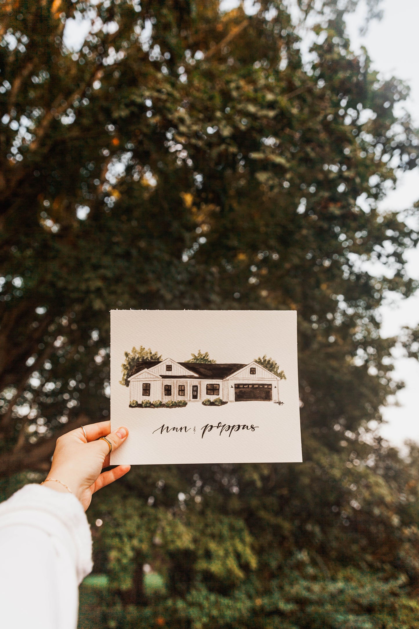 Watercolor House Portrait