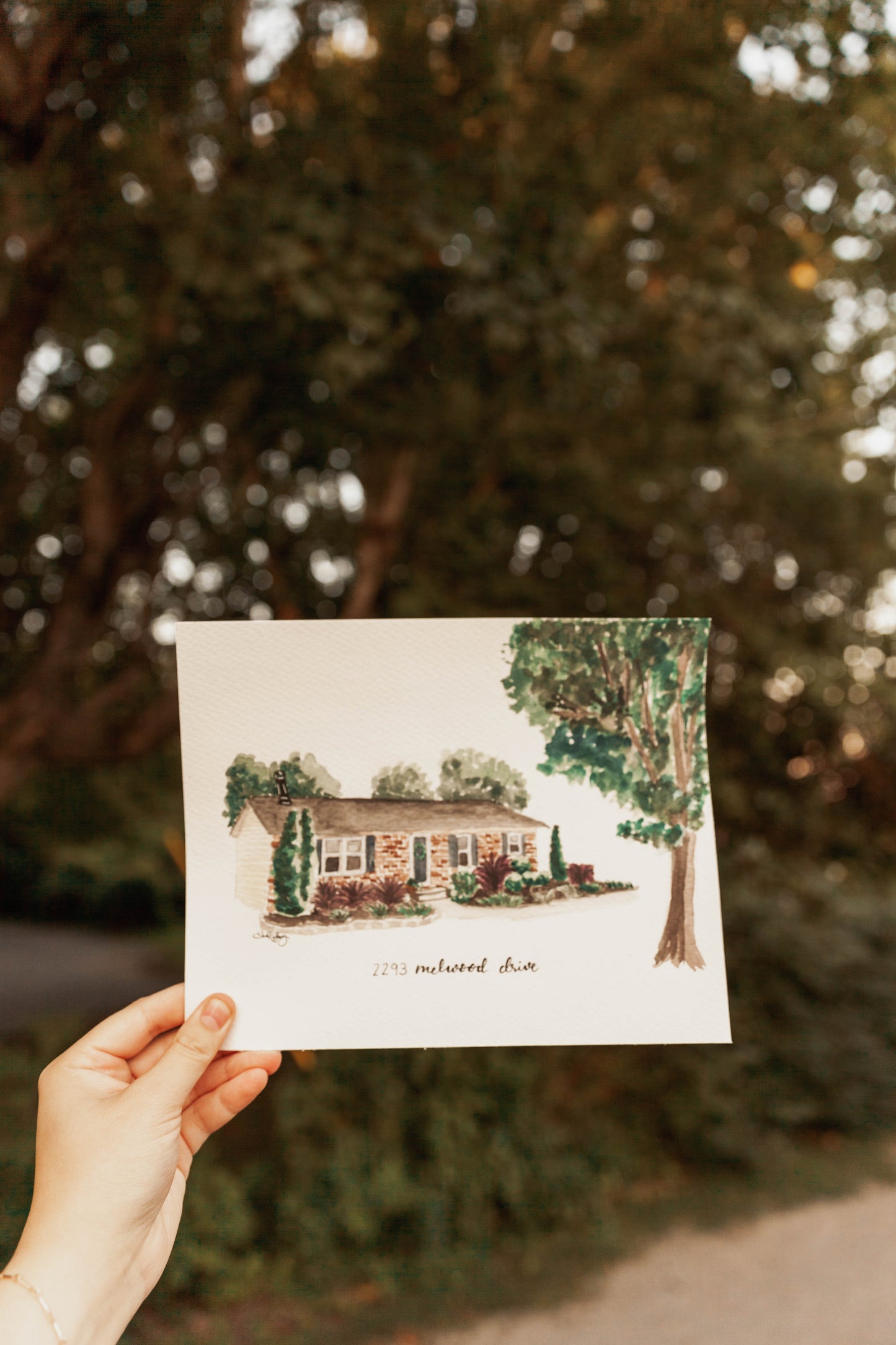 Watercolor House Portrait