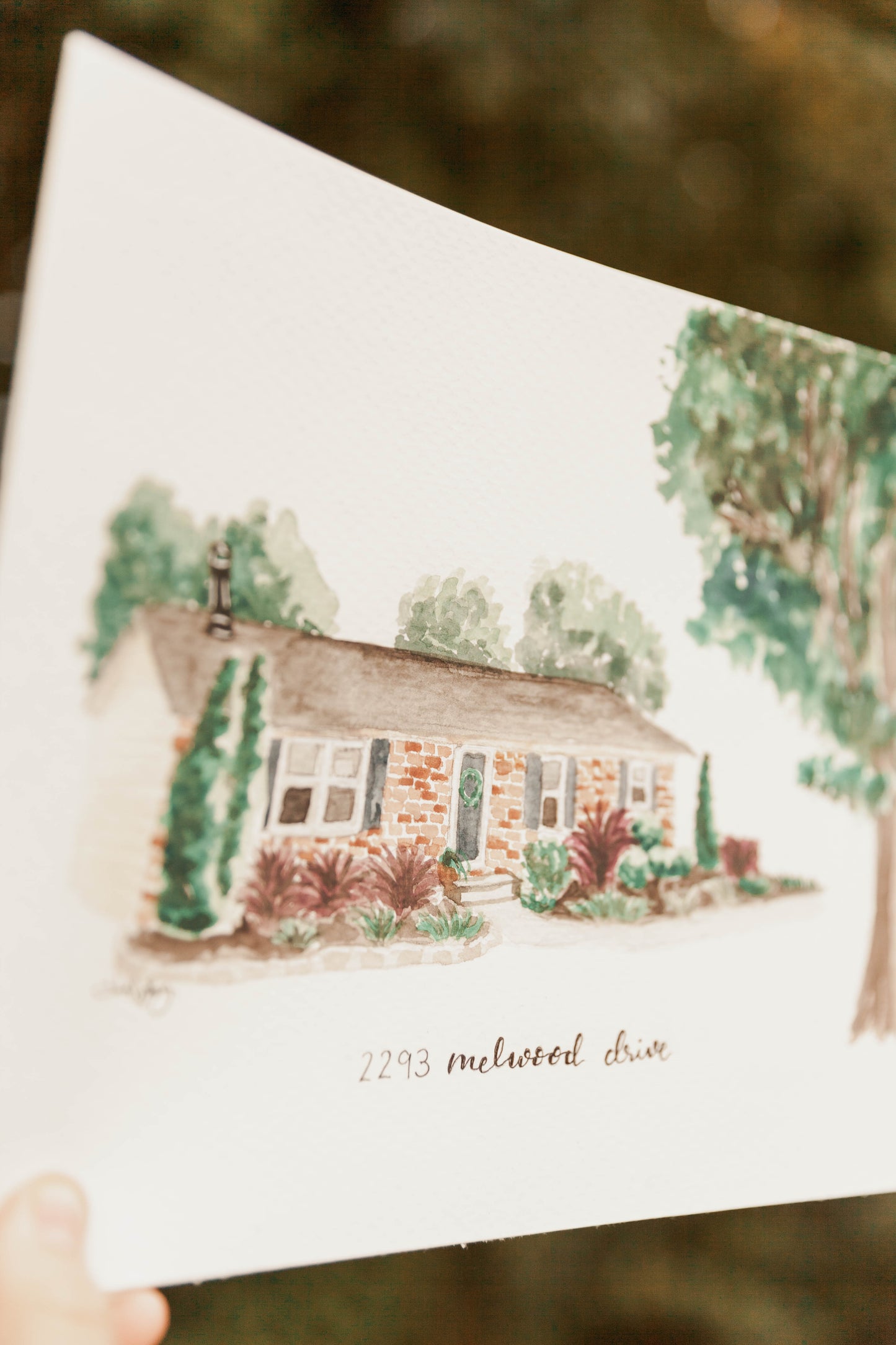 Watercolor House Portrait