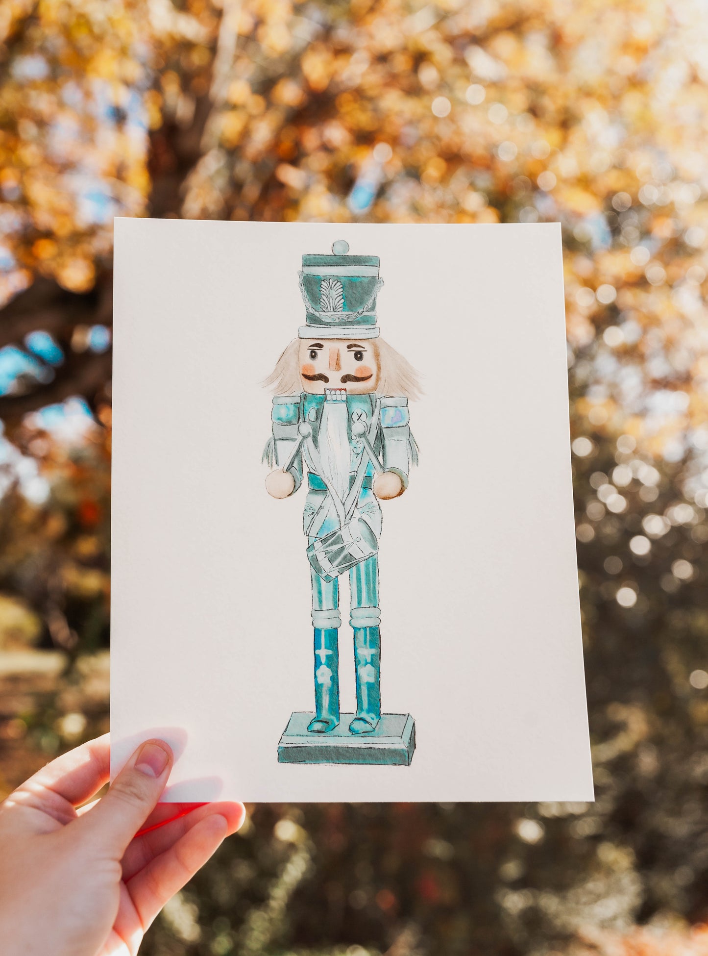 Blue Nutcracker Print