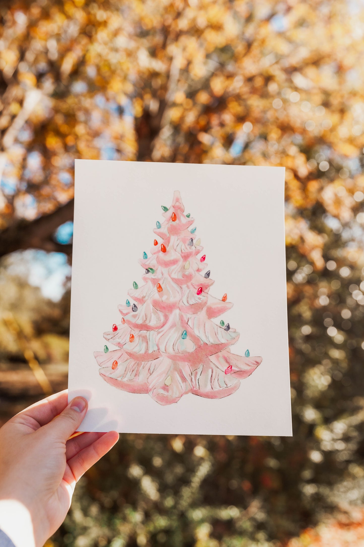 Classic Ceramic Christmas Tree Print