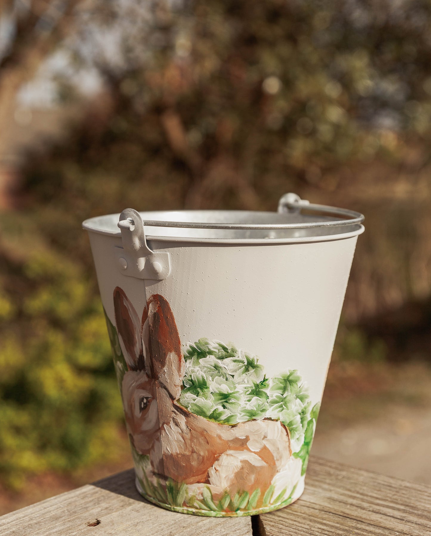 Hand Painted Easter Bucket