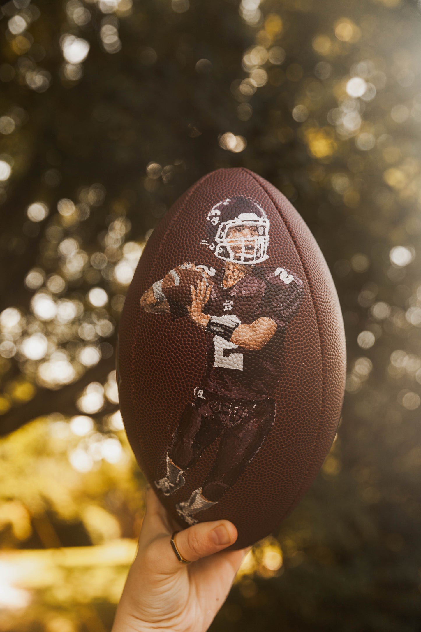 Hand Painted Football