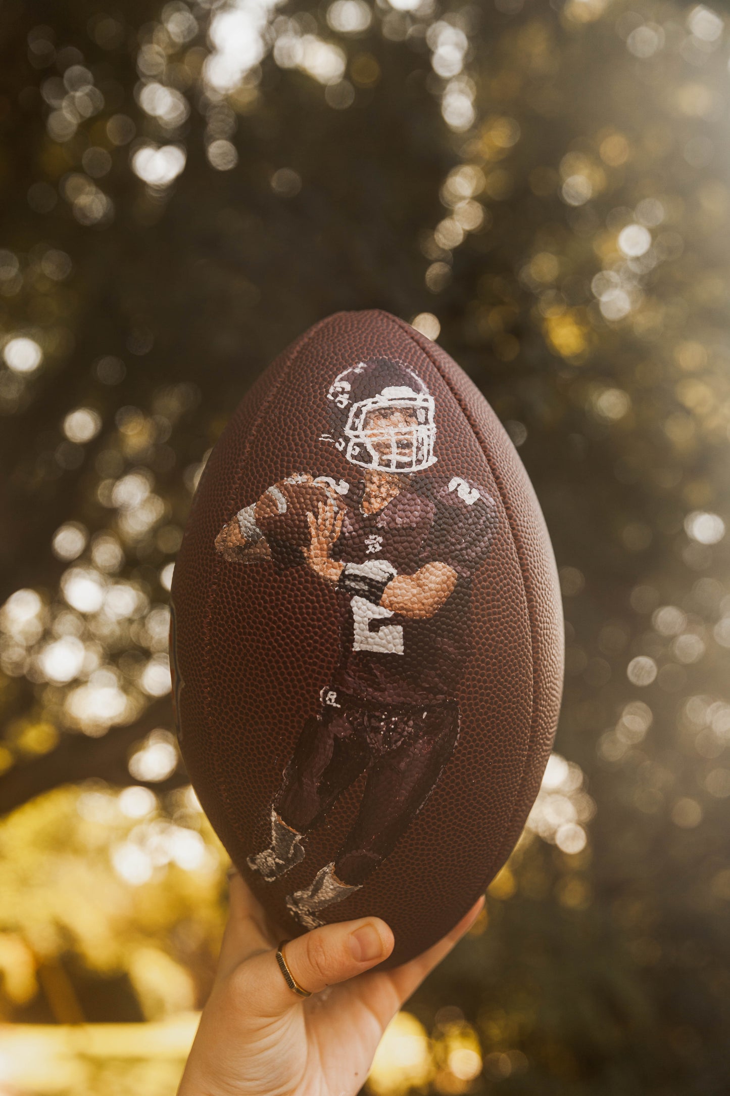 Hand Painted Football