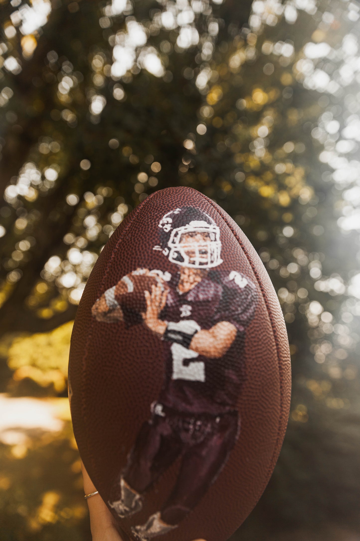 Hand Painted Football