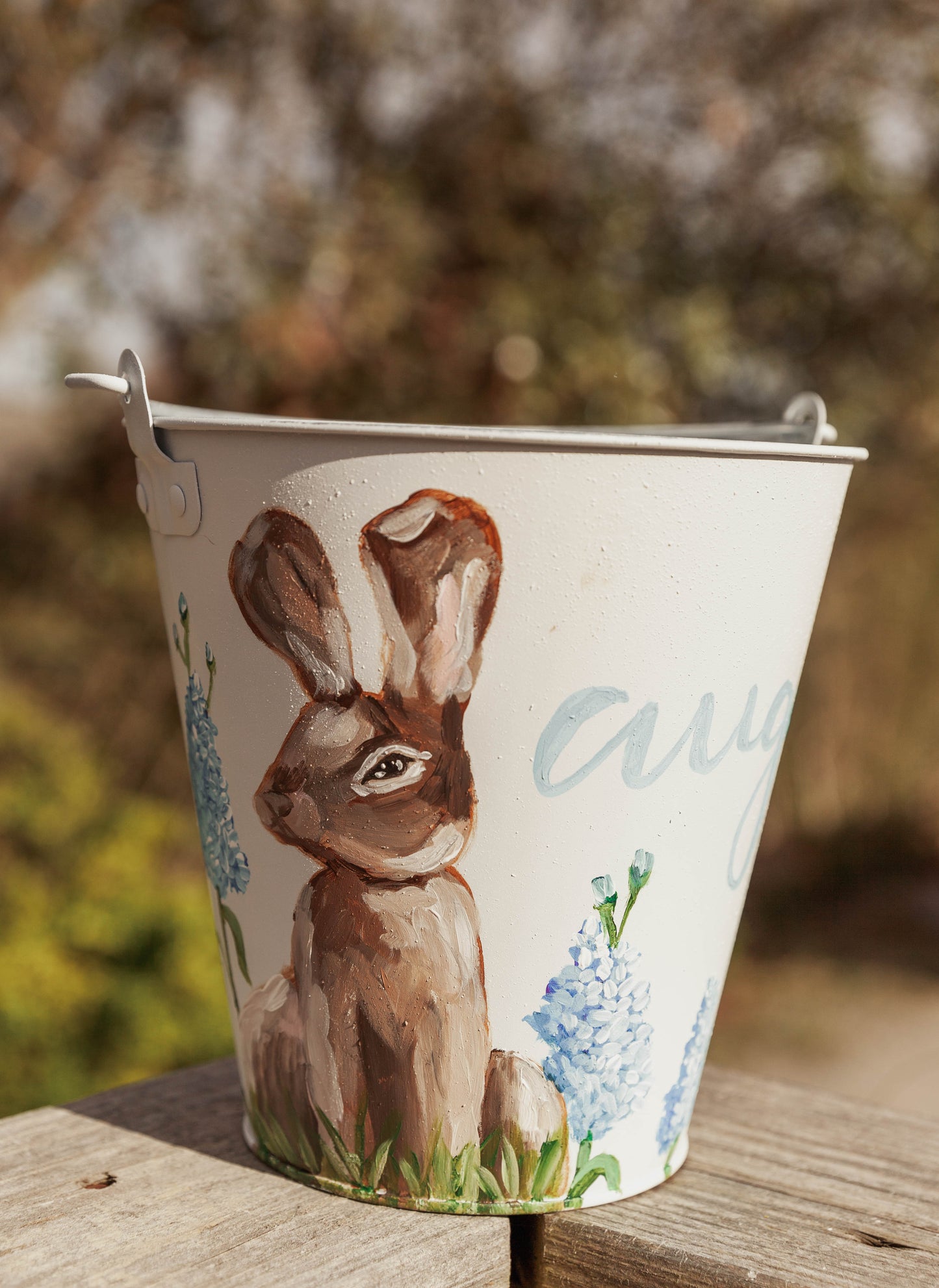 Hand Painted Easter Bucket