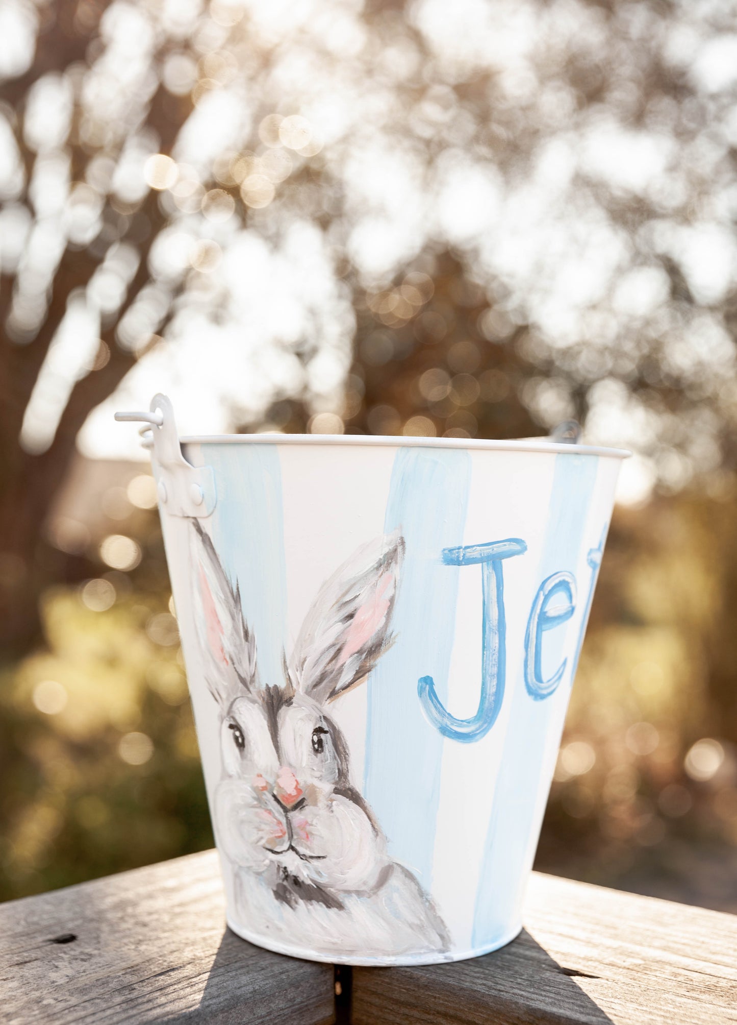 Hand Painted Easter Bucket