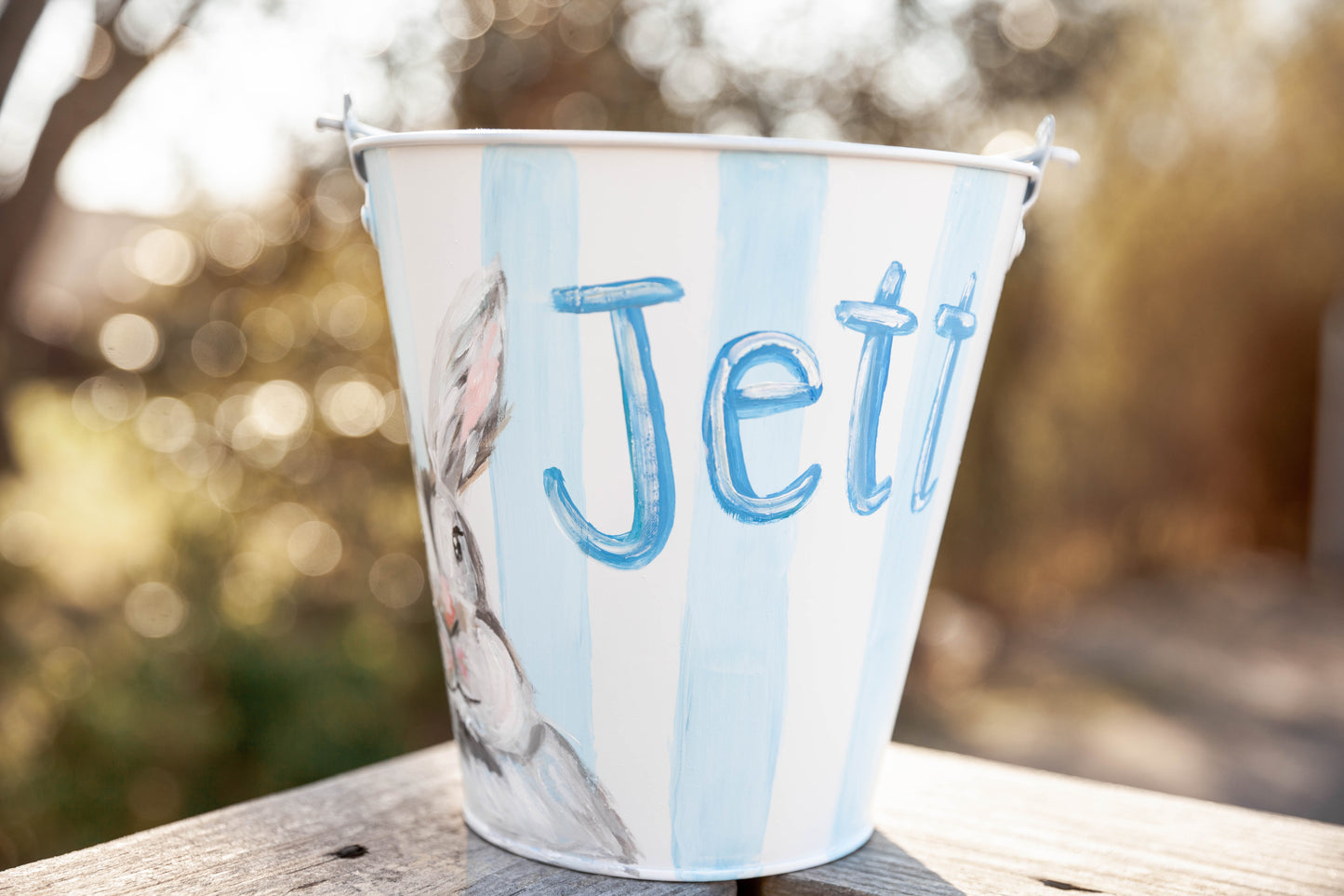 Hand Painted Easter Bucket