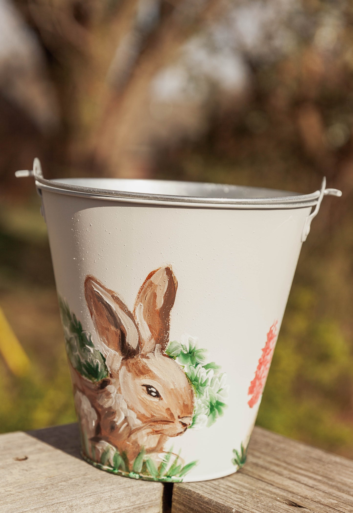 Hand Painted Easter Bucket