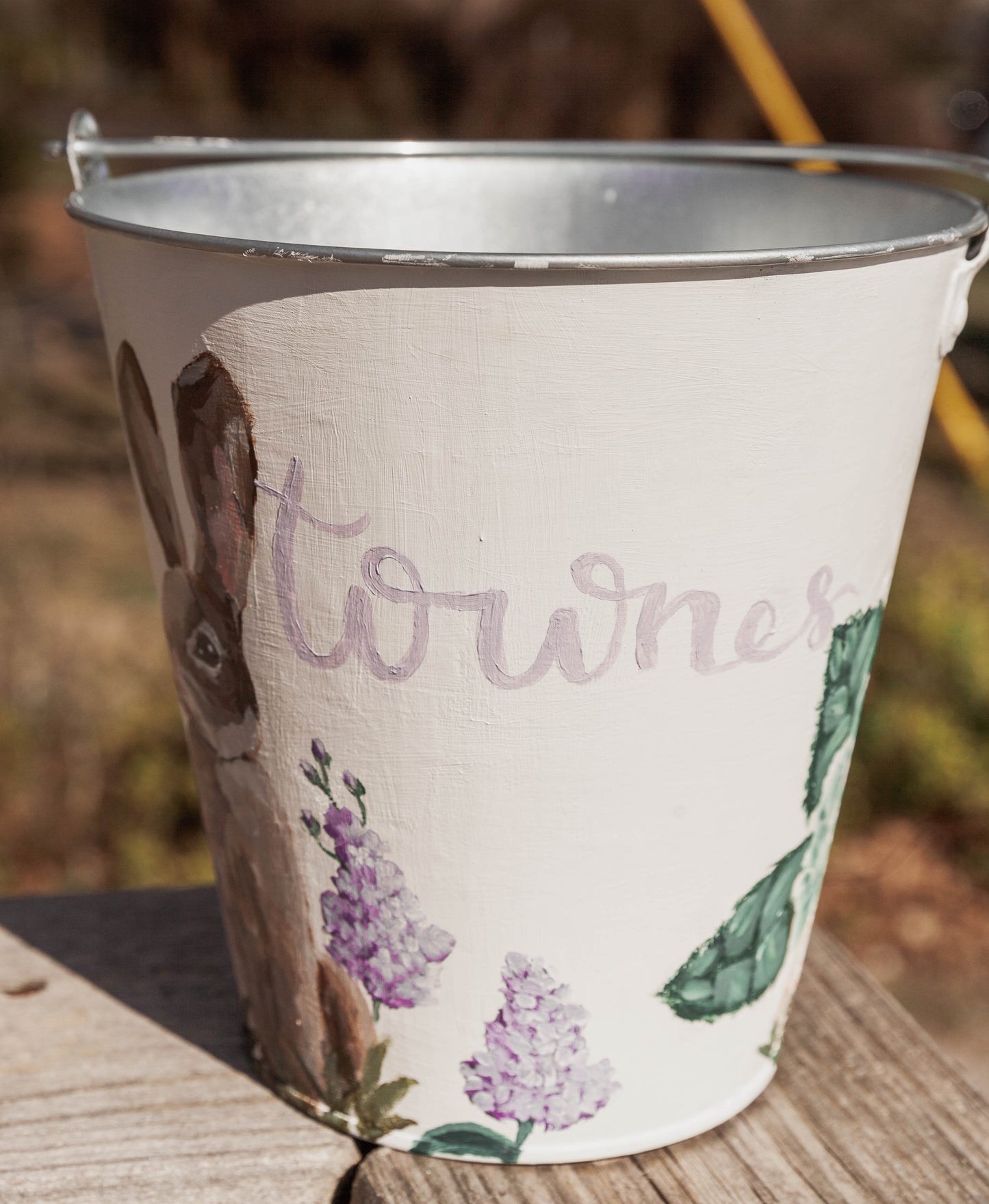 Hand Painted Easter Bucket
