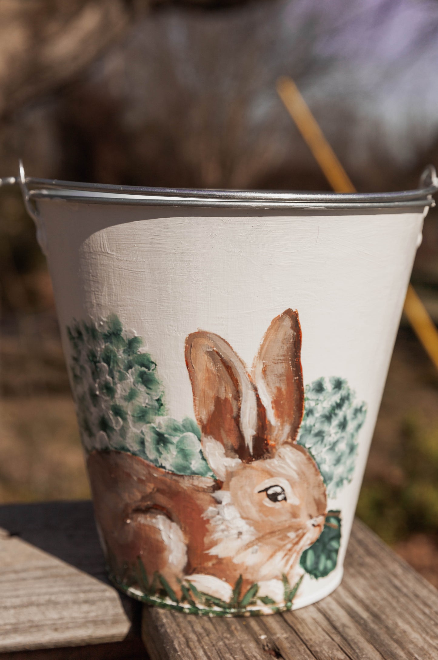 Hand Painted Easter Bucket