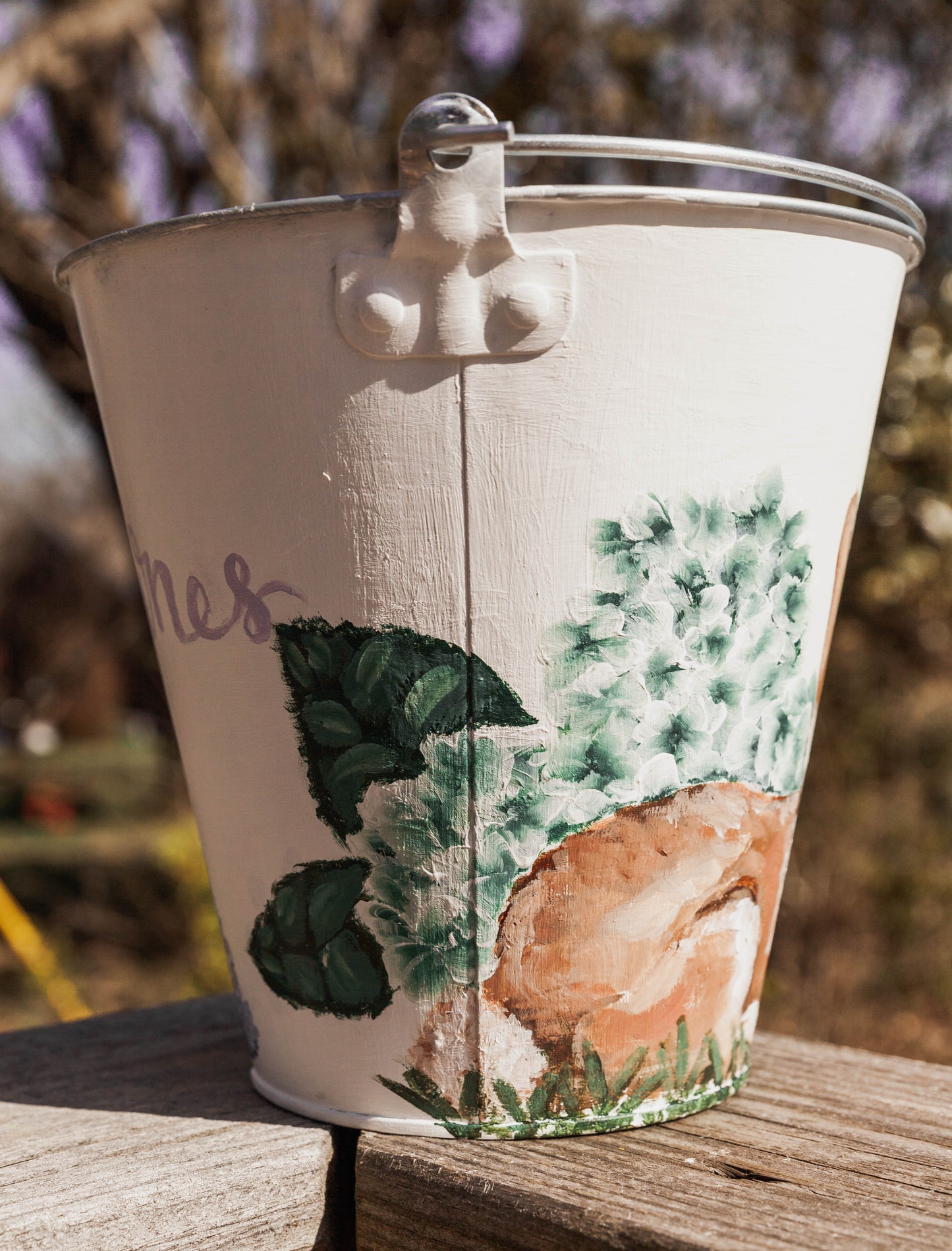 Hand Painted Easter Bucket